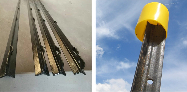 Hot Dip Galvanized Q235 6 Ft Steel T Posts 1.33lbs/Ft