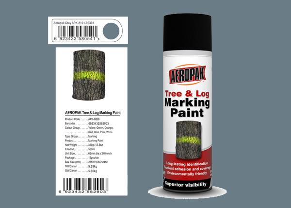 Quality Grey Color Tree Marking Spray Paint With MSDS Certificate 8 Min Tack - Free Time for sale