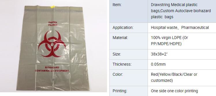 biohazard specimen Zip lockk bag with pocket, recycled custom printed ldpe 3 layers specimen bag Zip lockk bag, pac, pacrite