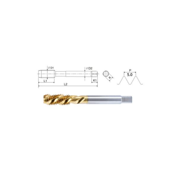 HSS Spiral Thread Tapping Tool Cutting Screw Threading Tap And Die Set