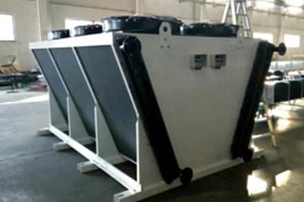 Aluminum Fin V Type Dry Cooler Air Condenser For Datacentre Server