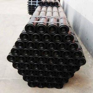 Rubber Coated 89mm 165mm Belt Conveyor Rollers Aging Resistance