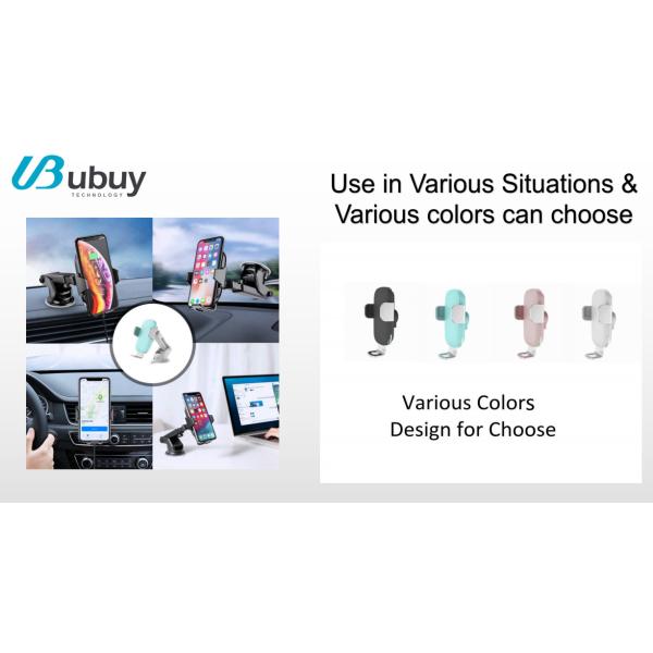 Auto Sensor 15W Car Mount Wireless Charger With LED Indicator