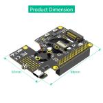 3 In 1 Combo M.2 NVMe SSD To PCI-E Adapter For Raspberry Pi 5