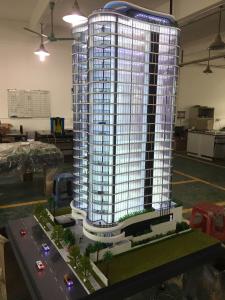 China Handmade Acrylic Architecture Model / High Rise Building Model With Led wholesale
