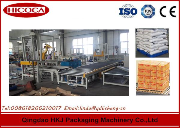 Quality Automatic Spaghetti Box Palletizing Robot Three Servo Motor Control AC220V for sale