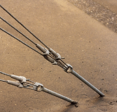 Thimbleye Twineye Tripleye Poleline Guy Anchor Rods