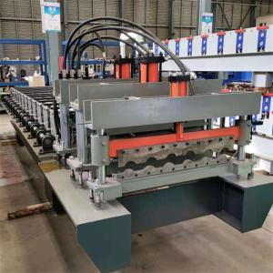 China Color Coated Glazed Tile Roll Forming Machine 20m/min Roofing Sheets Making Machine wholesale