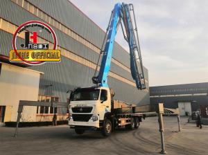 China JIUHE 48X-6RZ 48M Hydraulic Truck Mounted Concrete Pump Equipment Machine With Concrete Pipe wholesale