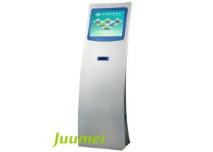 China Self-Service Touch Screen Ticket Kiosk With Printer For Wireless Doctor Queue Ticket Call Display System wholesale