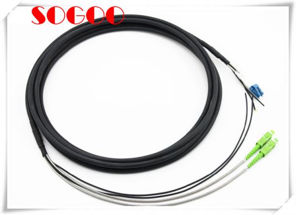 Quality PDLC-DLC CPRI Fiber Cable LC Duplex Armoured SM Waterproof 7.0 Mm fiber optic jumper for sale