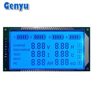 Custom LCD Segment Display Module HT1621 TN Positive Blue Backlight For Charger