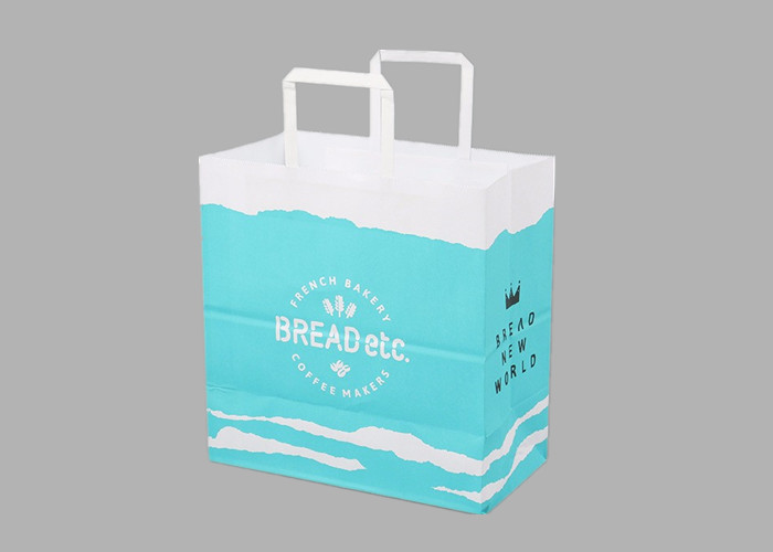 Lightweight Paper Shopping Bags , Eco Friendly Paper Present Bags UV Coating
