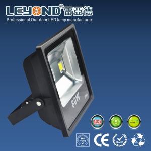 Flip Chip Bridgelux / Epistar High Output Led Flood Lights Outdoor High Power 80 Watt Slim Type