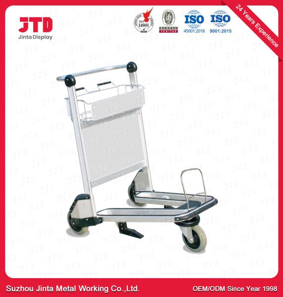 Quality OEM Luggage Cart Trolley Hand Brake Aluminum Alloy Three Wheel for sale