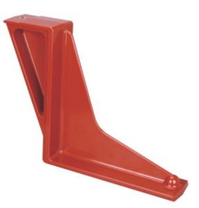 Red High Voltage Epoxy Resin Insulator 40.5kV Shielded Spout Bushing for Switchgear