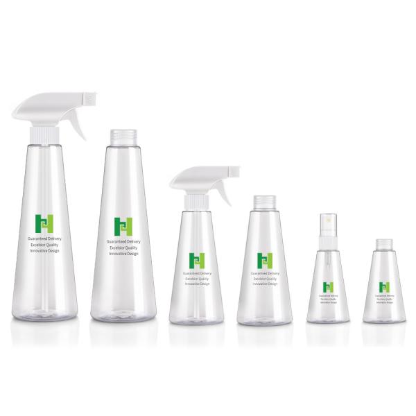 Quality 400ML 200ML Plastic Spray Bottles 60ML Environment Friendly PET For Beauty Care for sale