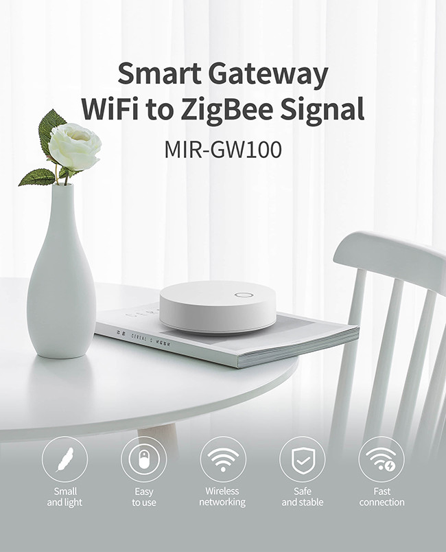 Micro USB DC 5V Tuya Zigbee 3.0 Smart Hub 2.4G WiFi EZ Model AP Mode