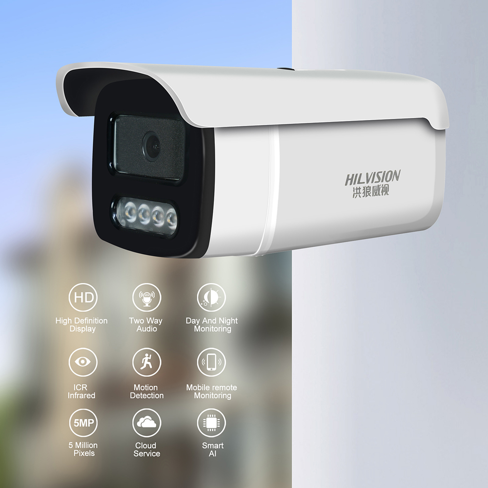 C2250TQ-10A Black Light Full Color Network Security Camera With Built-in Mic And H.265