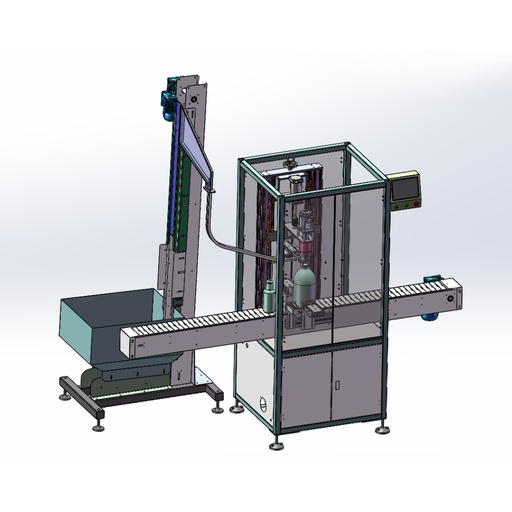 Touchscreen Bottle Screw Automatic Capping Machine For Plastic Bucket Lid OEM