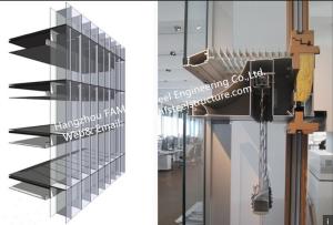 China Double-Skin-Façade Glass Curtain Wall System with thermal insulated and laminated glass wholesale