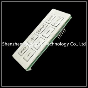 China Customized Membrane Switch Keypad , Mfg Pet Embossing Silicone Rubber Keypad wholesale