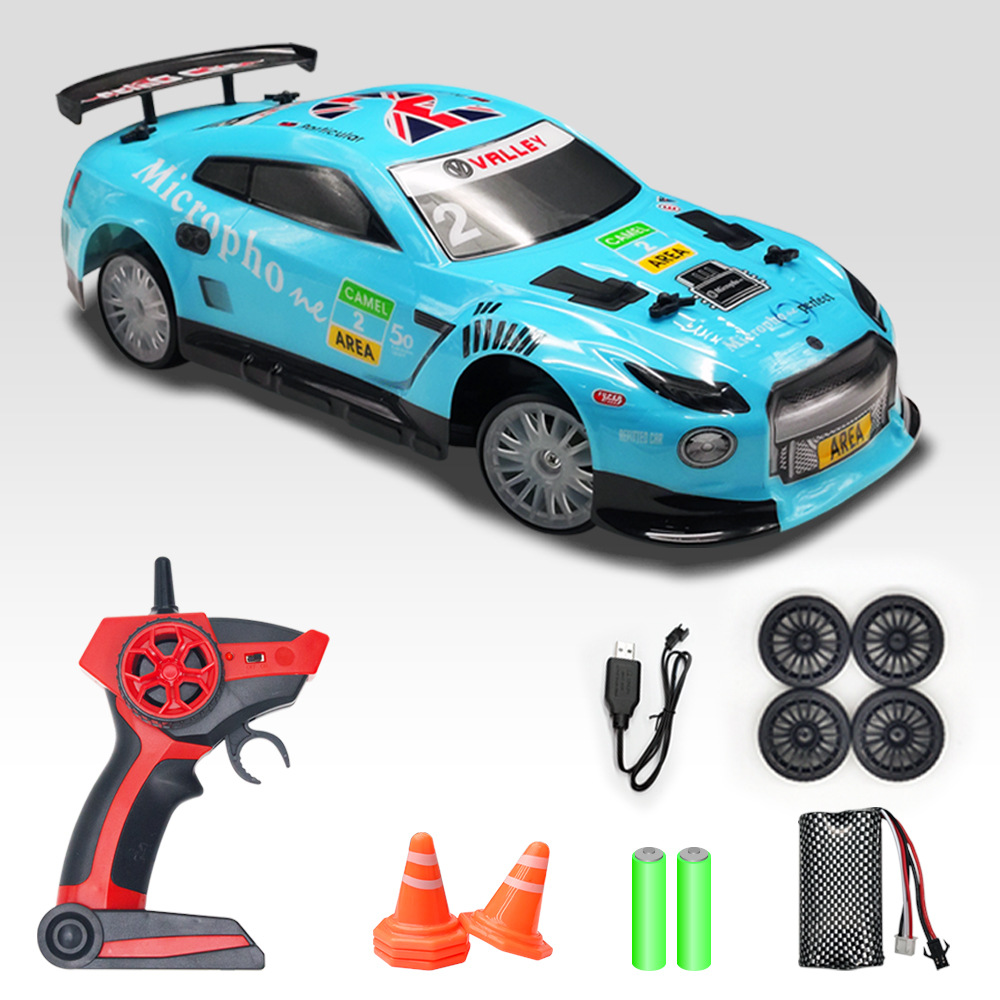 1 14 Ratio LED Light Drift Electric 4WD Racing Car with 2.4G Speed Remote Control