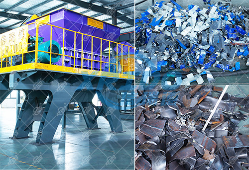 Car Shell Shredder For Shredding Car Shells Industrial Metal Shredding Recycling Plant