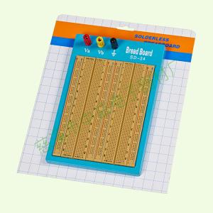 China Blue Plate Brown Solderless Circuit Board With Blue / Red Lines 1680 Points wholesale