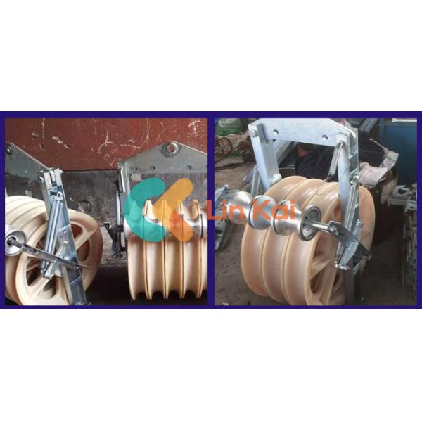 Rubber Lined 60KN Single Nylon Sheave 660MM Stringing Block