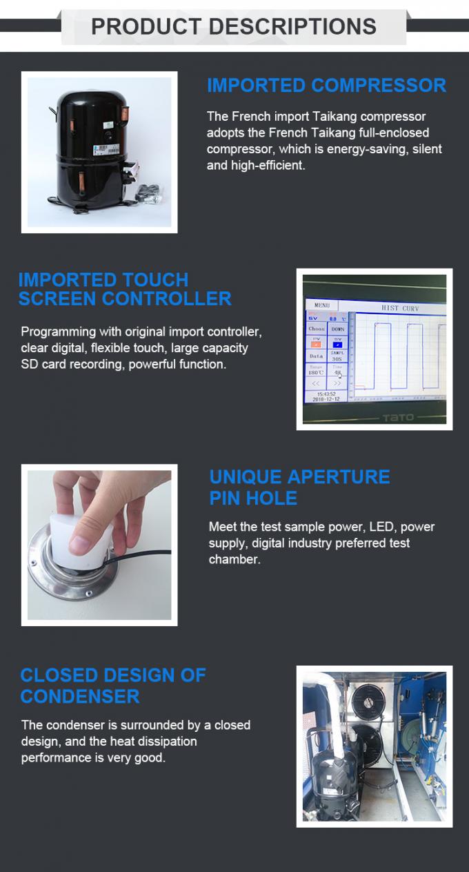 Single Door Thermal Shock Test Equipment Touch Screen Thermal Shock Chamber 3