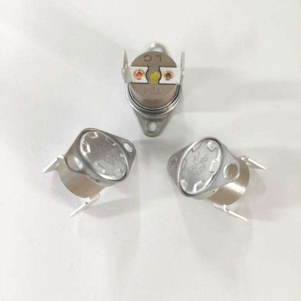 Quality LC 125V 15A Fixed Bracket 24mm KSD301 Thermostat 100000 Cycles Operating Life Fixed Bracket for sale
