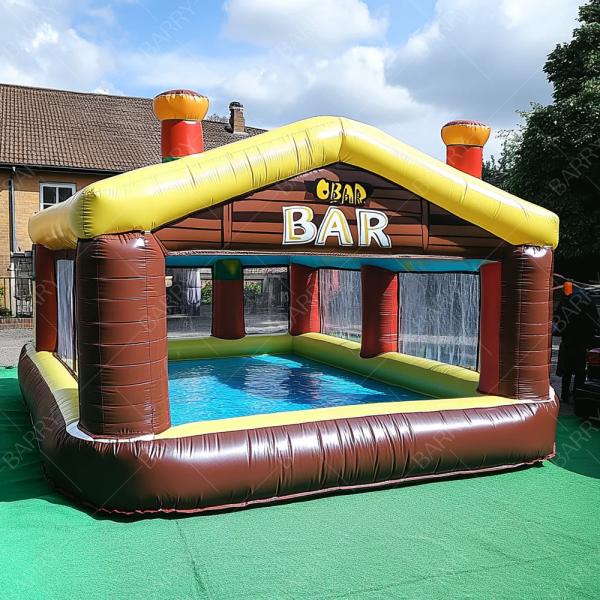 Quality Inflatable Pool Bar Multi-Person Leisure Bar Sofa Lounger Floating Inflatable Bar Pool for sale