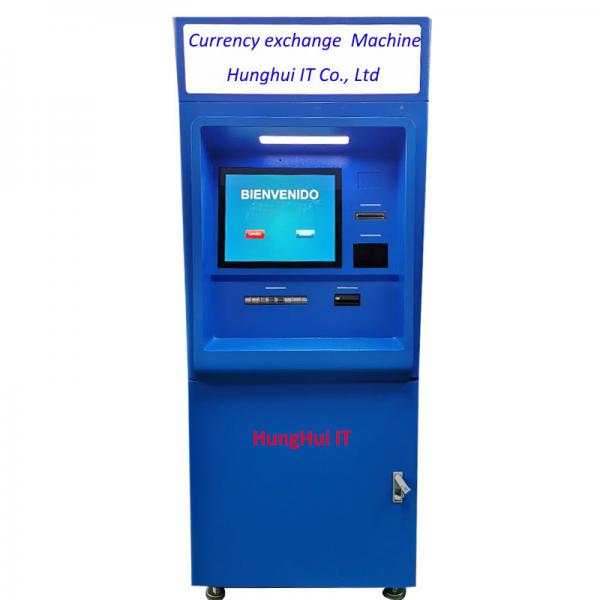 Quality Automatic Currency Exchange Atm Machine Linux OS Money Converter Machine for sale