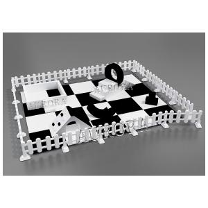China White And Black Soft Play Ball Pit Soft Play Sets For Indoor Kids Playground on sale