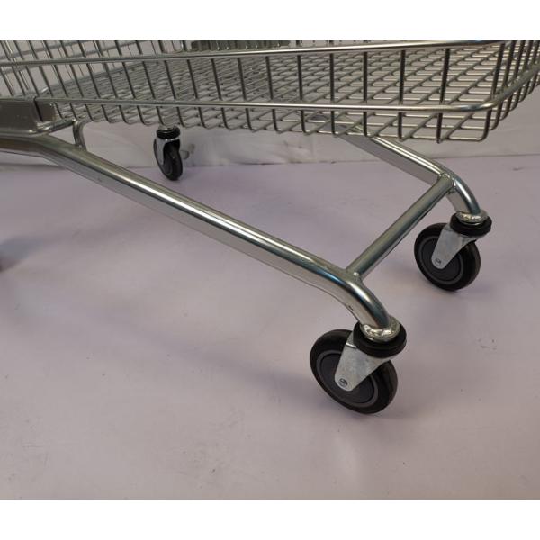 240L Super Large Grocery Shopping Trolley European Shopping Carts With Child Seat