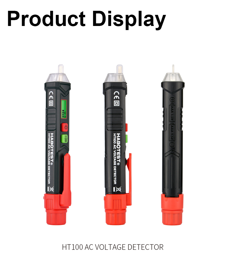 Light Alarm Pen Type Voltage Tester , 12 Volt Non Contact Voltage Tester