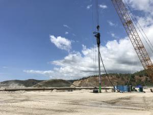 China Crane Type Double Bins Bfs Vibroflotation 180kw Worked Pile Depth 24m wholesale