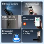 S819-2MAX Smart Home Door Lock Video Intercom Wifi Camera With Fingerprint
