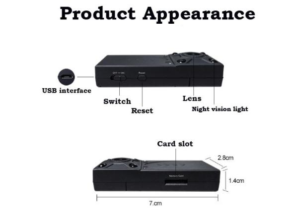 Quality Voice Recorder Motion Activated Wifi Spy Camera , Small Hidden Camera Wireless for sale