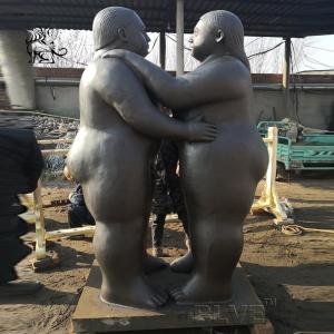 China Bronze Fat Lady Statue metal Two Abstract Fernando Botero Sculpture wholesale