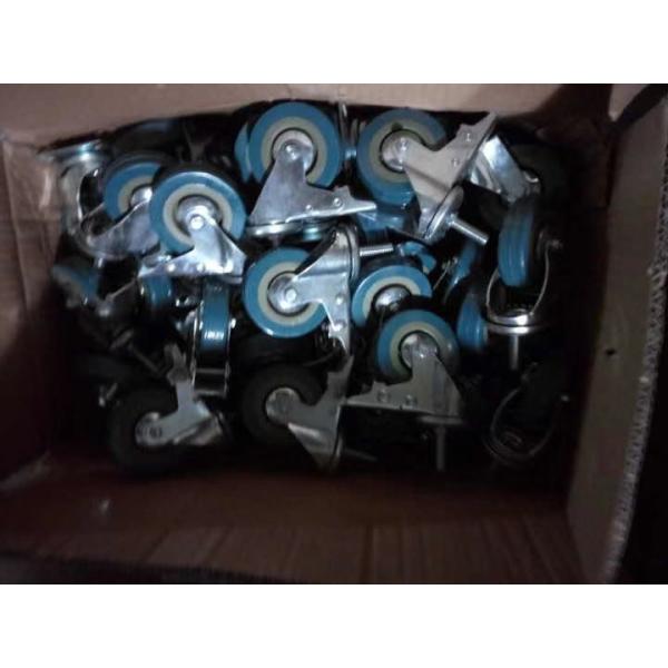 threaded stem casters with brakes bolt casters for table tennis table 2in