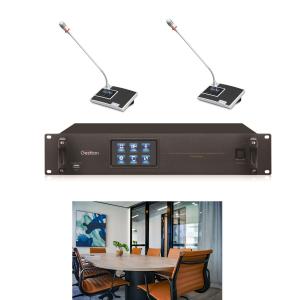 110 Units XLR Gooseneck Microphone Wired Conference System With Speaker