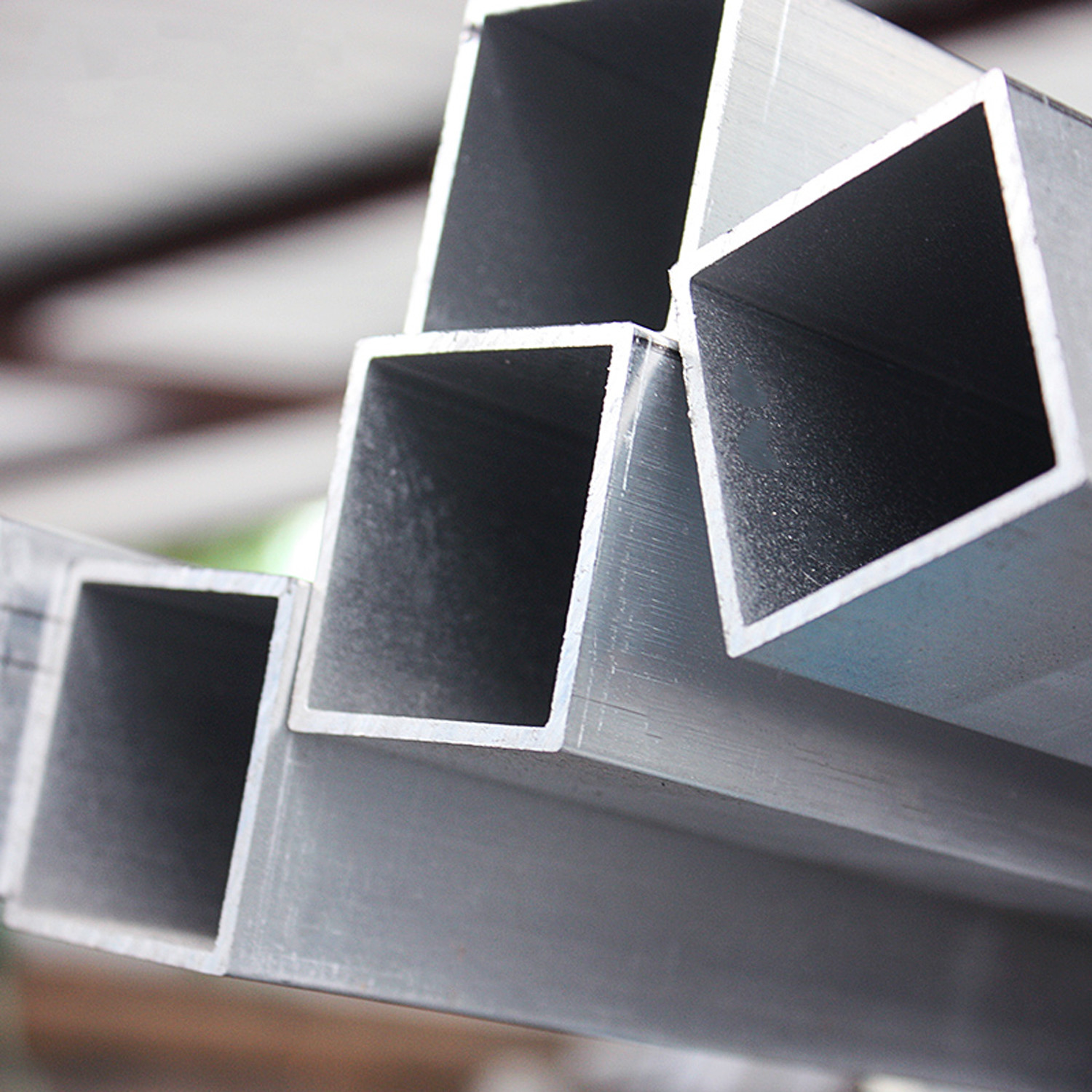 25.4 Mm Aluminium Square Tube Anodized Extrusion 7075 6061 Mill Finished 40x40 V