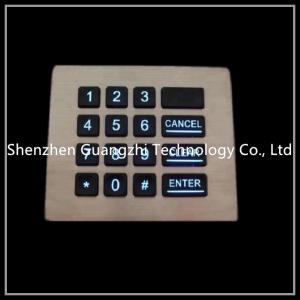 China Vending Machine Backlit Numeric Keypad Customizable Layout Shake Proof wholesale