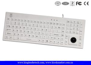 China Function Keys Washable Silicone USB Keyboard Built - In Trackball wholesale