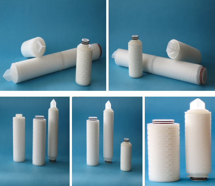 1kg Weight OD 68.5mm Folding Filter Pleated PP Filter Cartridge for Filtration