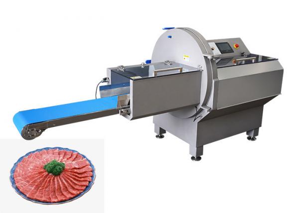 Quality ODM Industrial Meat Slicer Big Frozen Meat Portion Slicing Machine 4.84KW for sale