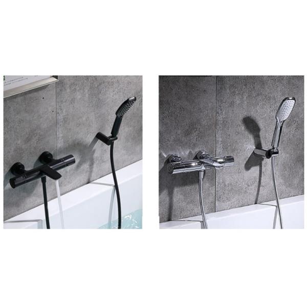 White Golden All Copper ODM Smart Thermostatic Bathtub Faucet