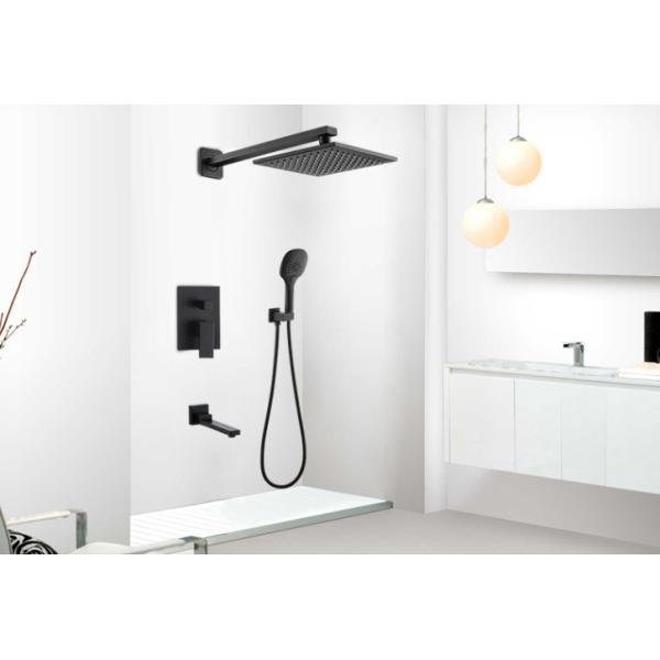 Thermostatic All Copper Black Embedded Concealed Basin Tap